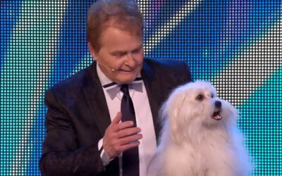 YouTube presenta al francés Marc Métral, de 61 años. quien logró en las audiciones de Britain's Got Talent que su perrita, Miss Wendy, hablara, cantara y hasta maullara, ante el asombro del jurado del programa.